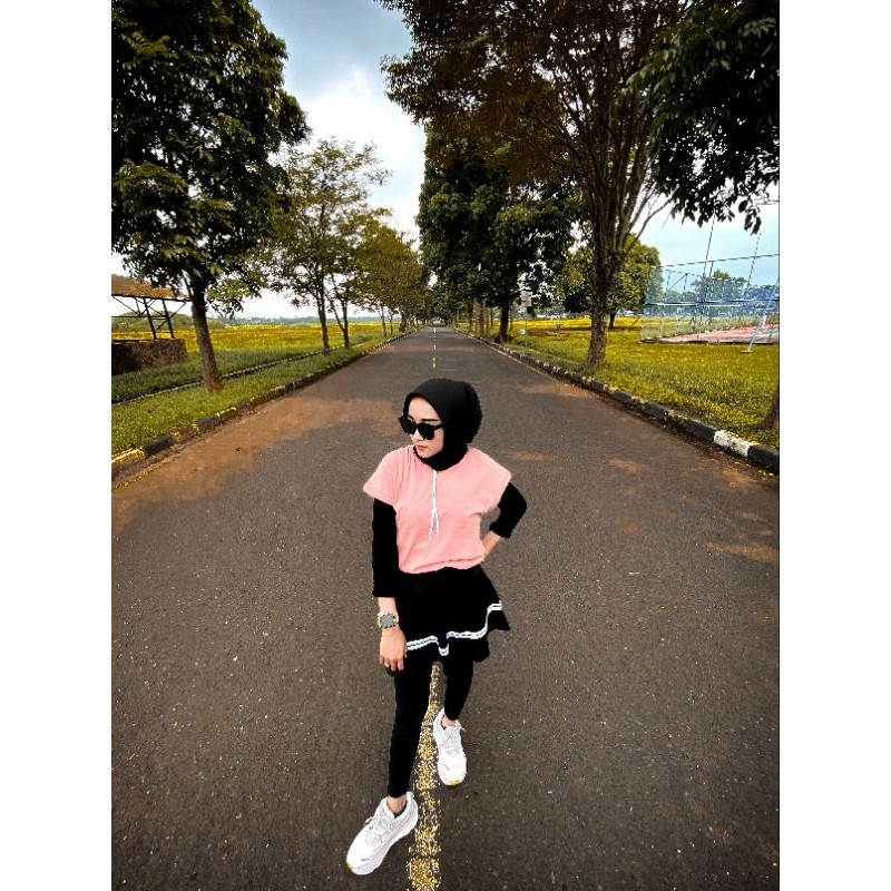 Setelan Senam Olahraga 1Set Baju Clana Setelan Baju Olahraga Ibuibu Stelan Senam Olah Raga Bahan Pre