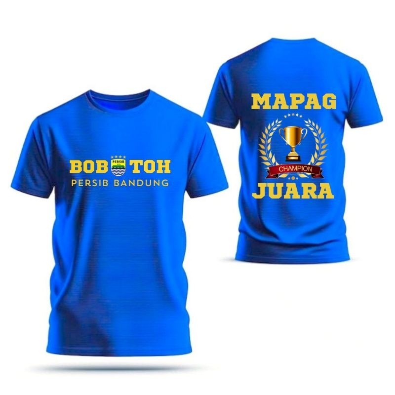 RB223 Kaos Persib juara couple ayah ibu anak 1-13 tahun katun combed