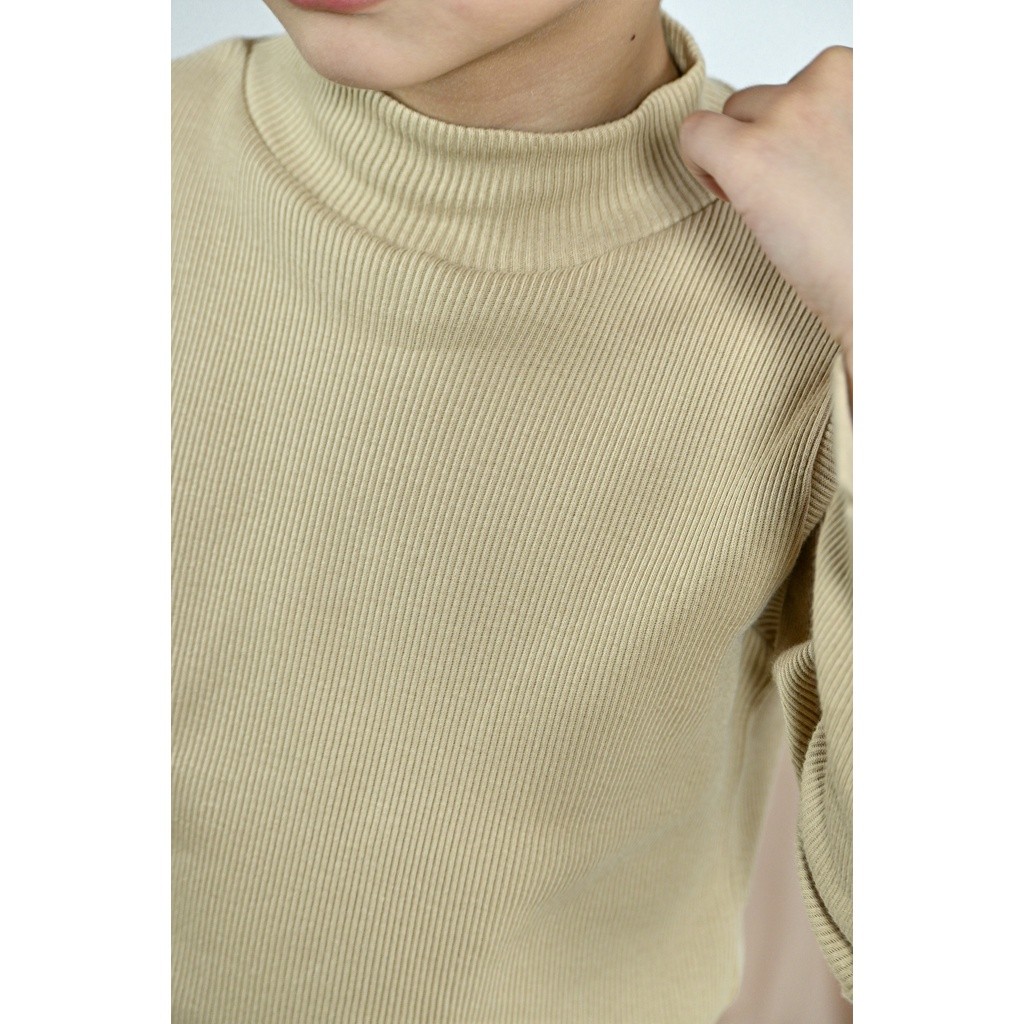RB223 TOMO Turtle Neck Kira Rib anak kaos panjang 1-9 tahun