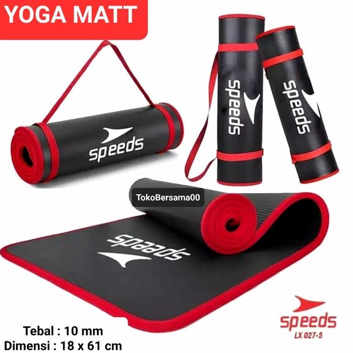 Speeds Yoga Mat NBR 10mm Matras Yoga 10mm Matras Yoga Pilates Original