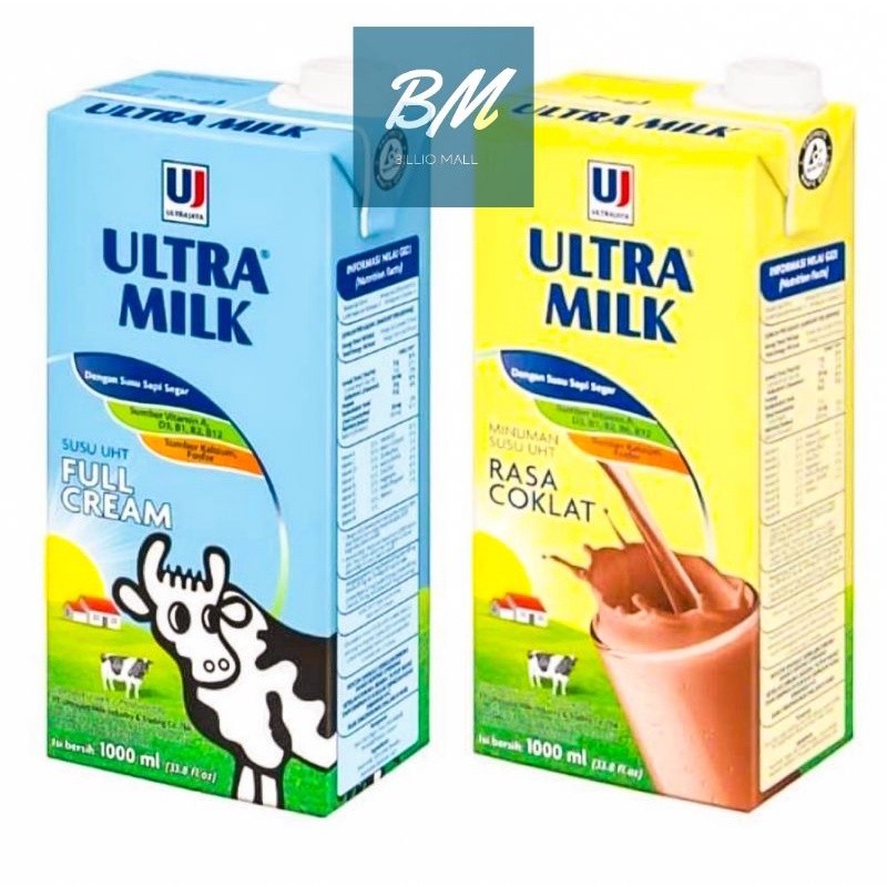 

Susu Ultra 1 Liter / Susu UHT Susu Ultra Milk 1000 ml Full Cream Coklat