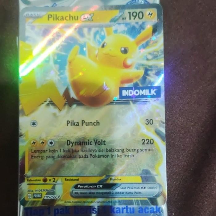 kumpulan koleksi dan pikachu promo indomilk kartu pokemon tcg Indonesia