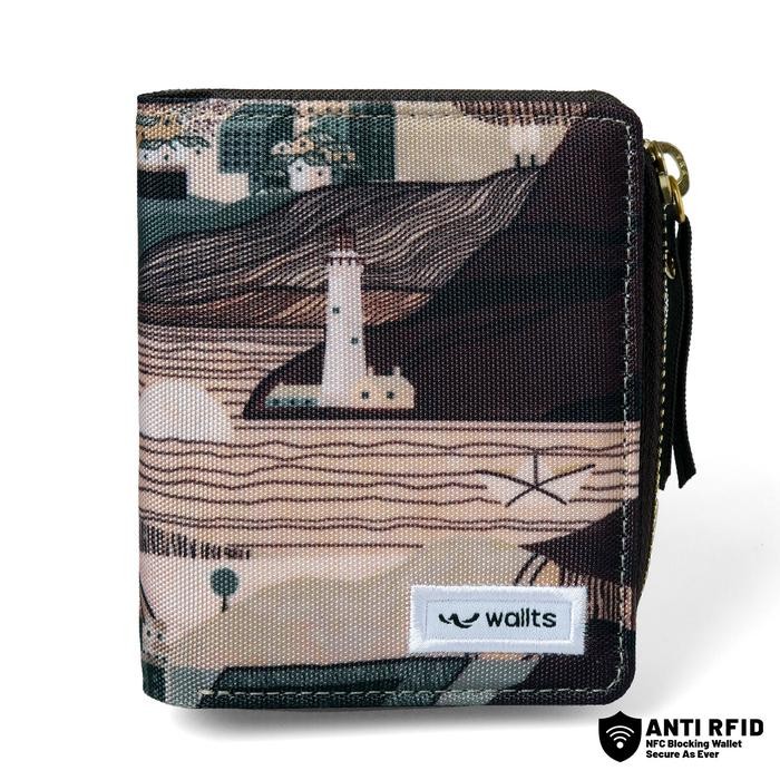 [Kenes Wallts] Wallts Unica Equator - Dompet Wanita Dompet Koin Wanita Dompet Kanvas Kartu Uang