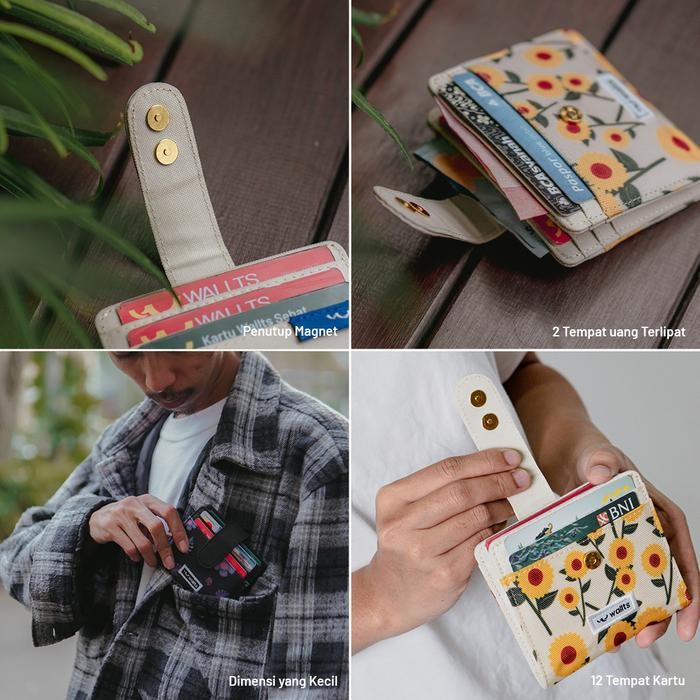 [Kenes Wallts] Wallts Melo - Dompet Kartu Kanvas Wanita