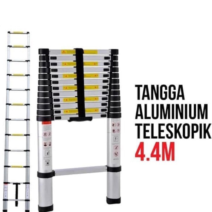 Tangga 4.4 m Lipat Alumunium / Telescopic Ladder 4,4 Meter Tangga