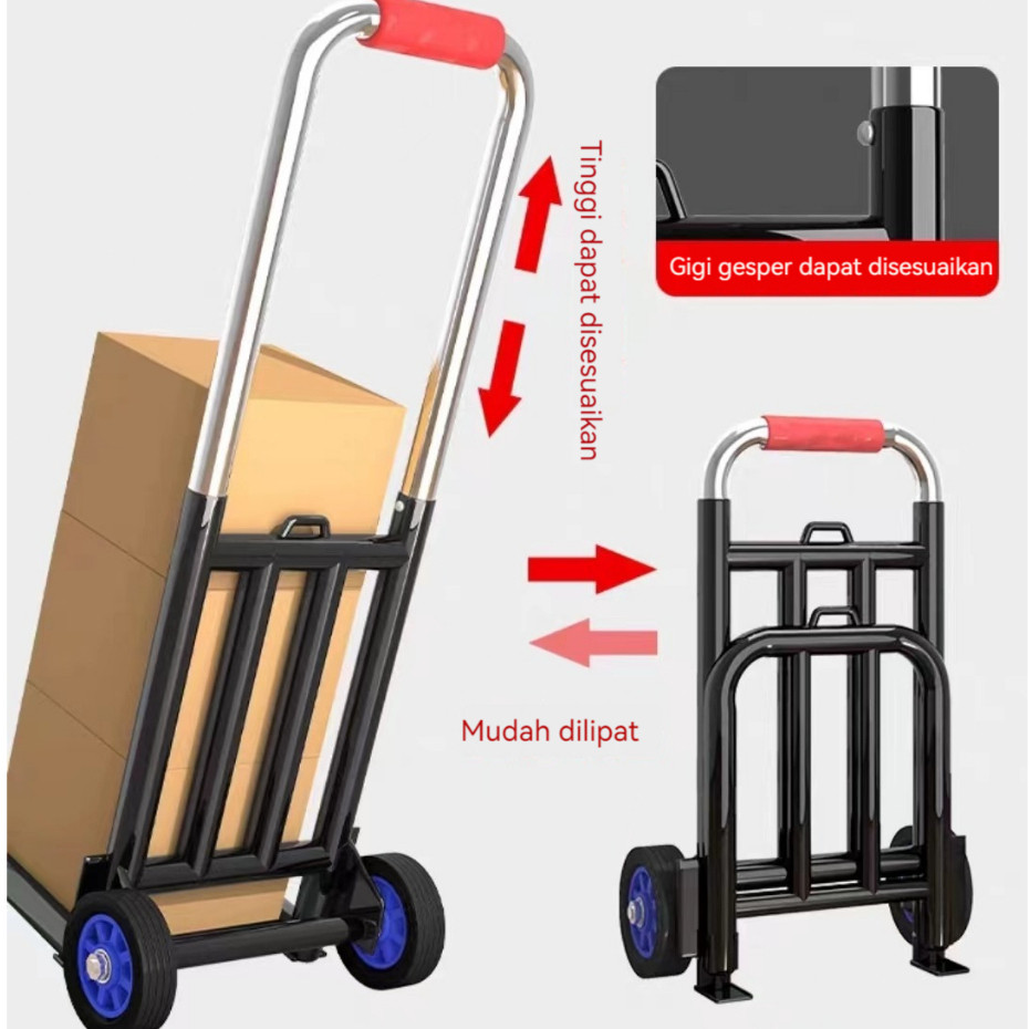 Highline Troli Lipat Trolley Reaim Troli Besi Lipat Serbaguna Lipat Troli Galon Troli Besi Portable