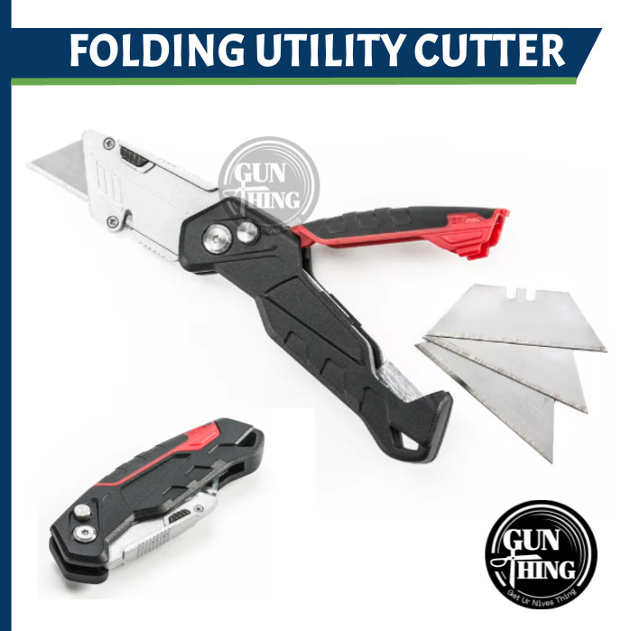 

Pisau Cutter / Folding Utility Knife - Angle Adjustable 18mm - GunThing