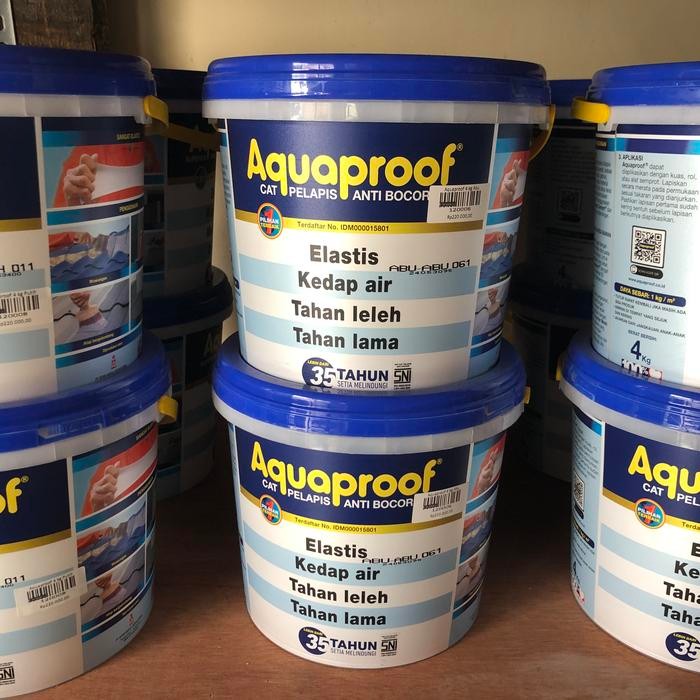 Aquaproof 4 kg - Warna Putih / Abu Muda / Abu-Abu