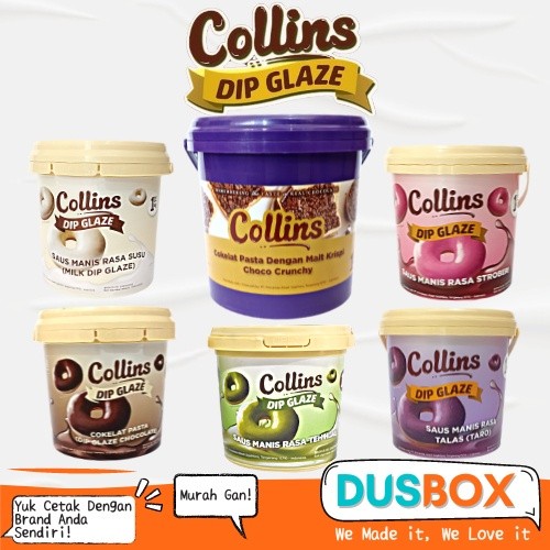

Collins Choco Crunchy 1 kg / Collins Dip Glaze / Collins Coklat / Collins Strawberry Susu Tiramisu