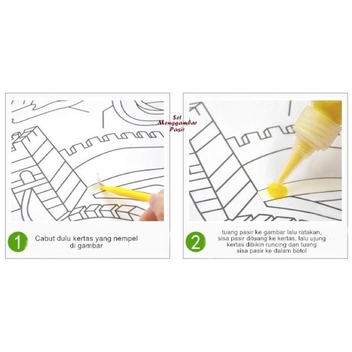 

Art - Set Mewarnai Dengan Pasir Creative Painting Stiker Kreatif Gambar Cocok Untuk Kado Anak