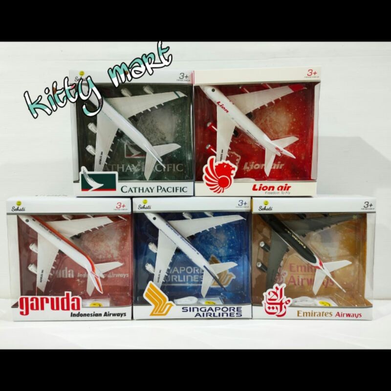 MJNIATUR PESAWAT DIECAST LION AIR & CITILINK MAINAN PLANE BESI