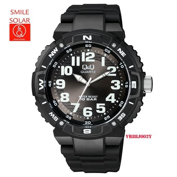 Original Jam Tangan Q&Q Qnq Qq Pria Cowok Vr88 Vr88J Murah Tahan Air