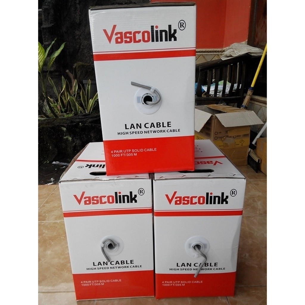 Vascolink Cat 6 UTP 305m / 1 Roll kabel lan UTP cat6