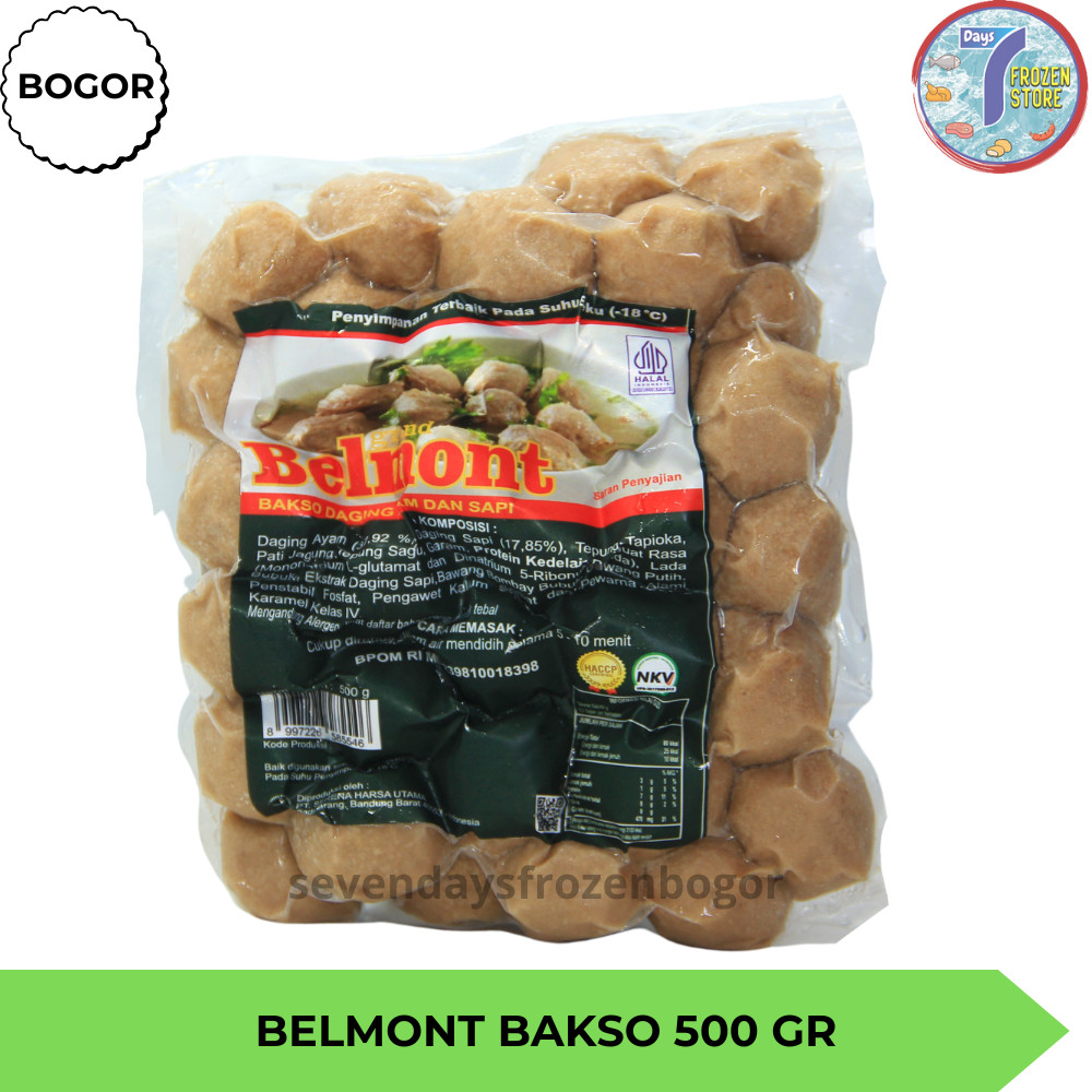 

Bakso Sapi Halus Belmont 500g Halal Bpom