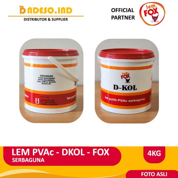 

Neosign - Lem Putih Pvac Serbaguna Fox - Dkol - 4Kg