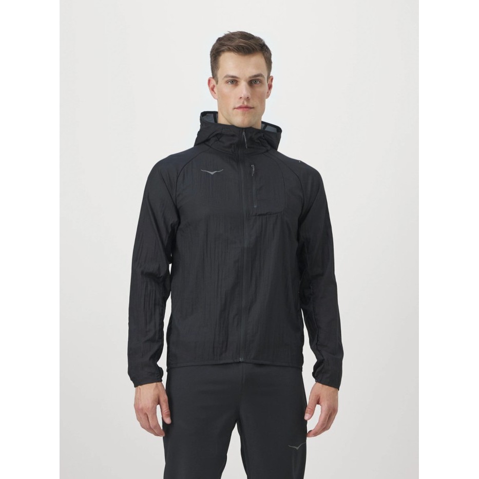 PREMIUM HOKA Skyflow Jacket Running jacket Black Waterproof Jacket Light Running Windbreaker Jacket