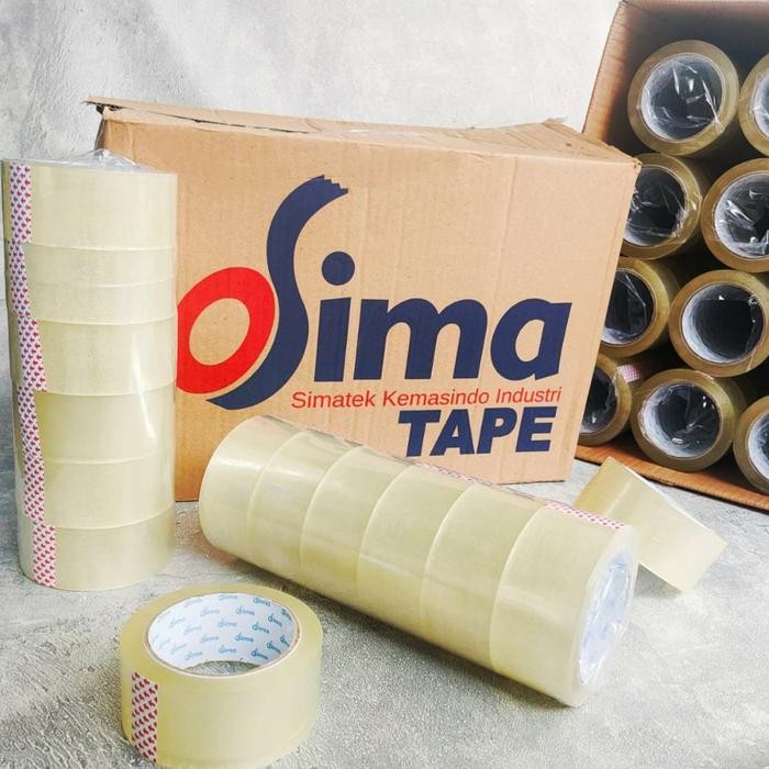 

Neosign - Lakban Bening Coklat - 2 Inch X 100 Yard - Simatape - 1Dus Isi 72 Roll