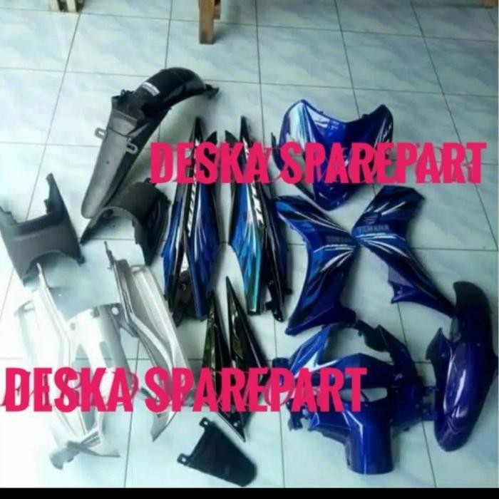 PREMIUM full body Jupiter MX 135 lama/old biru + striping