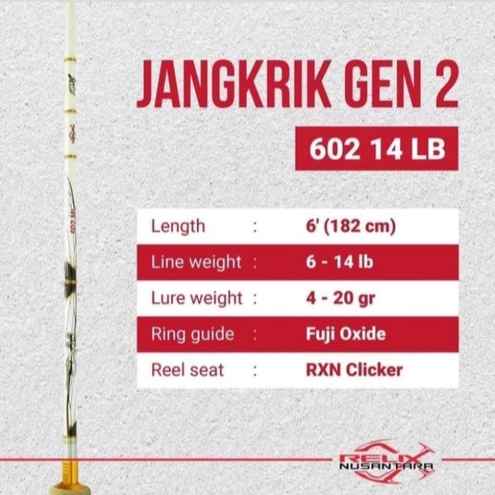 joran jangkrik gen 2 602 180 cm Relix Nusantara Original