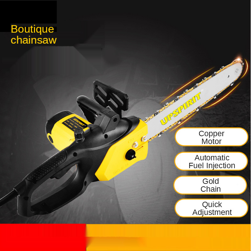1300W Electric Chain Saw 16 Inch High Power Logging Saw Household Chain Saw Portable Woodworking Cha
