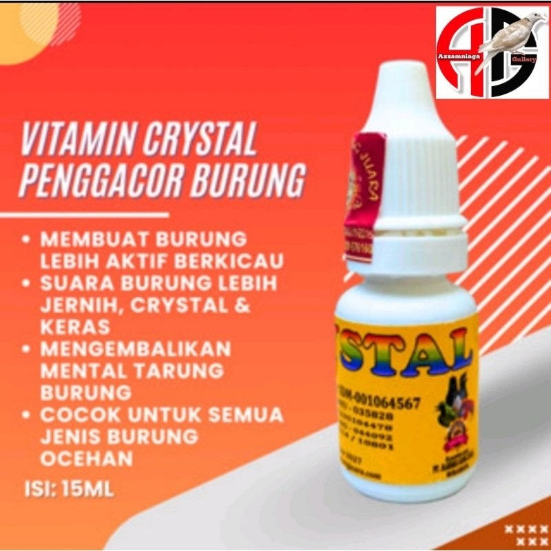 Cristal Rsj Vitamin Burung Kristal Vitamin Crystal Penggacor Burung