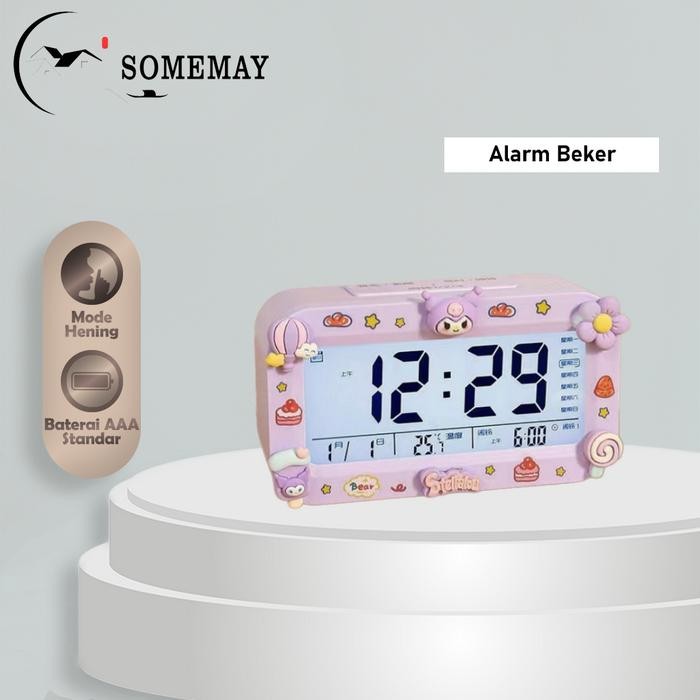 Terlaris Somemay Jam Alarm Dinding M40/ Digital Jam Weker Mini Mode Alarm / Jam Dinding Digital Led