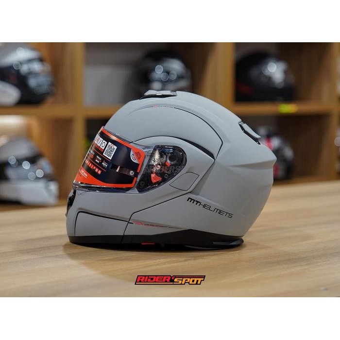Terlaris Helm Motor Mt Atom Helmet Sv Matt Gray A12 Modular Helmet Original Ongkir Termurah