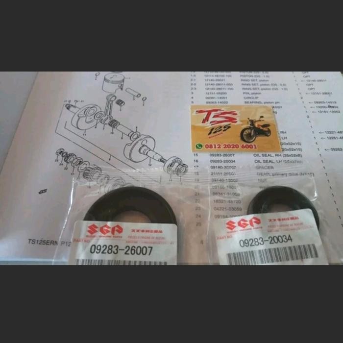 Seal Kruk As Ts125 Original Sil Kruk As Ts125 Seal Bandul Ts125 Seal Bandul Stang Seher Ts125 Seal B