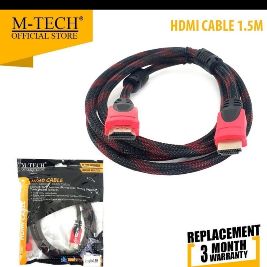MD Kabel HDMI Jaring 1.5M M-TECH