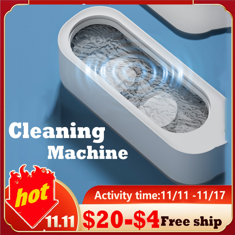 Mesin Pembersih Ultrasonik Pintar Jam Tangan Kacamata Cincin Perhiasan Mandi Ultrasonik 45000Hz Alat