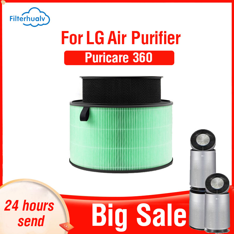 Filterhualv Filter Hepa LG Puricare 360 ​​PM2.5 Filter Karbon Aktif untuk LG Puricare 360 ​​Filter L