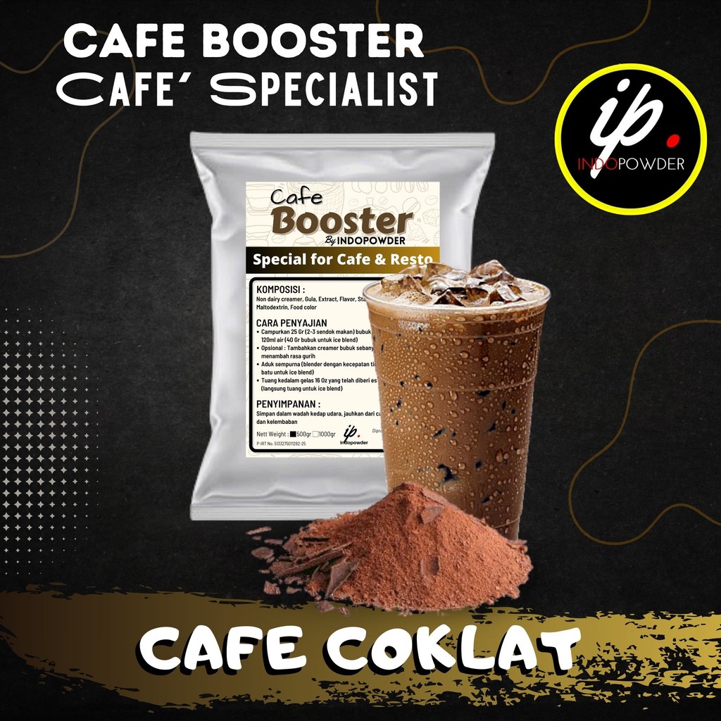 

IP Jakarta - Bubuk Minuman 500gr PREMIUM CAFÉ BOOSTER COKLAT Untuk Cafe, Waralaba dan Resto