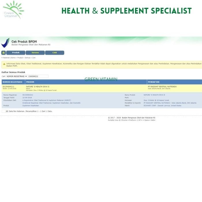 's Health Diva II Skin Nutrition