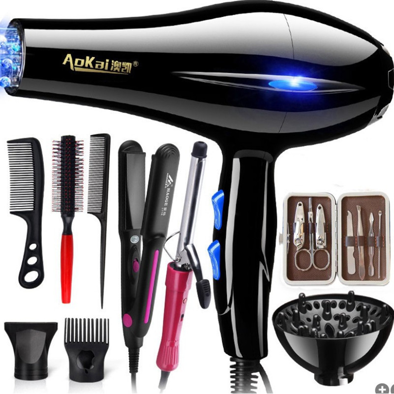 Pengering Rambut 220V Profesional 2200W Gigi Sikat Pengering Rambut Tiup Kekuatan Kuat untuk Alat Sa