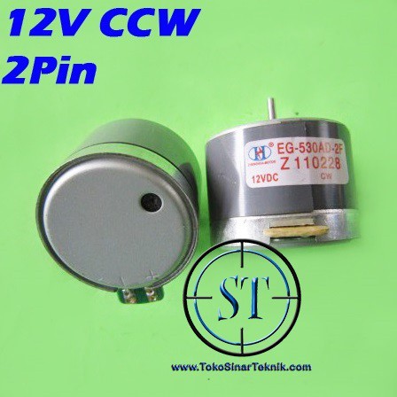 [YE] Motor Dc 12V CCW 2P Dinamo 12 Volt DC Konvensional CCW CW 2 Pin Putar Kiri KananTip Deck 2 Kaki