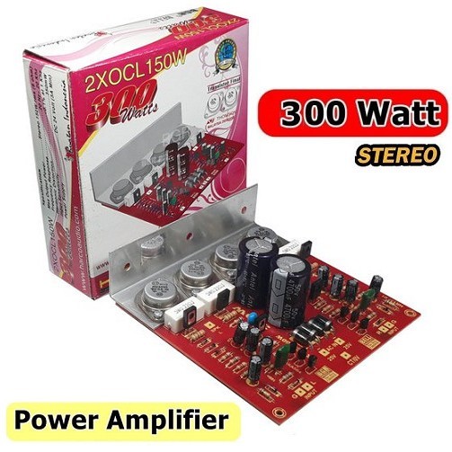[YE] Kit Power Amplifier OCL Pro 300W Stereo ( 2x150W ) 300 Watt Transistor Pinal Jengkol