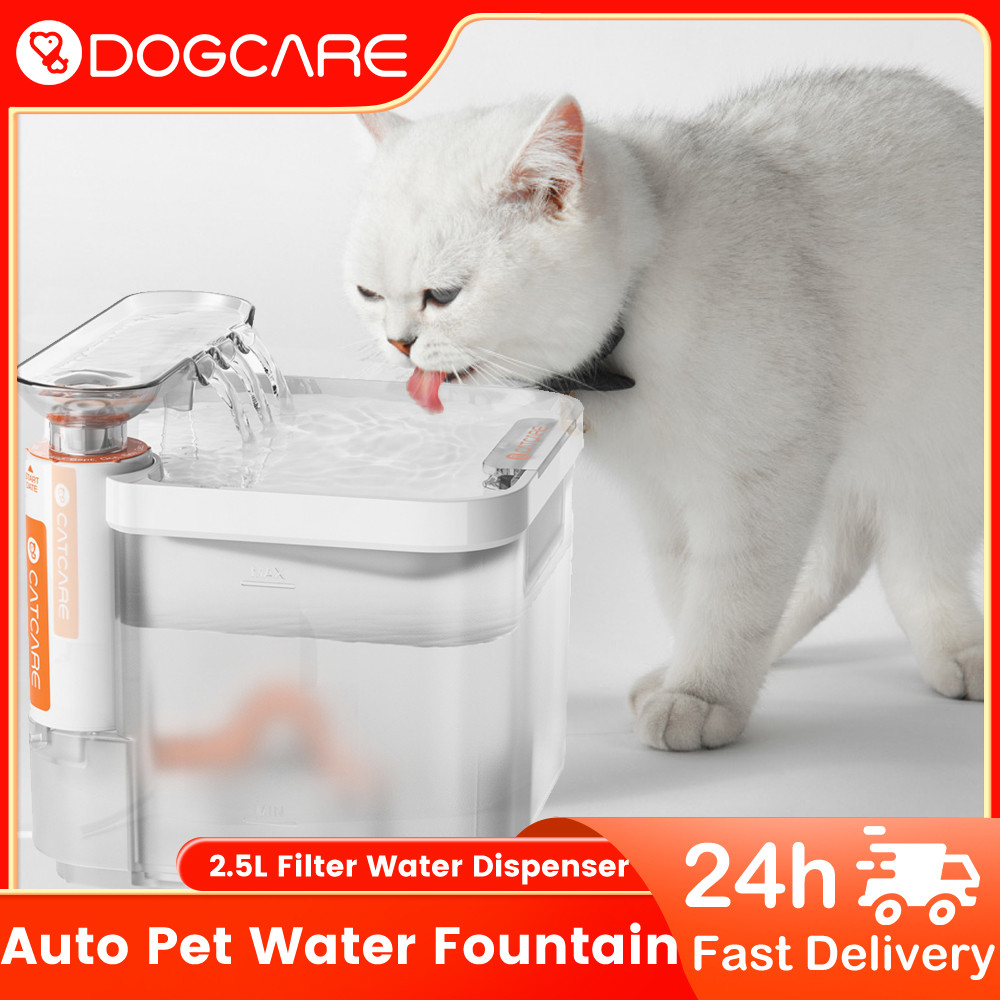 DOGCARE DF03 Filter Otomatis Air Mancur Kucing 2,5L Dispenser Air Anjing Kucing Ultra Bersih Tempat 