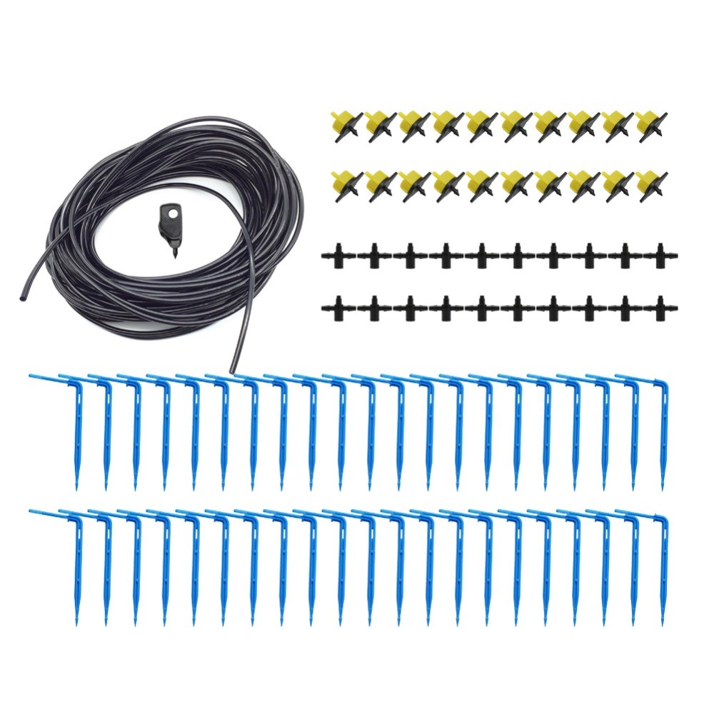 Irigasi Tetes Rumah Kaca 2L/4L/8L Kit Panah Tetes 2 Arah Sistem Irigasi Taman Kit Penyiraman Tanaman