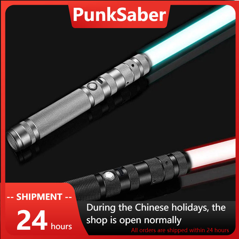 PunkSaber Lightsaber Menyala 13 Warna Berubah Pedang Laser Duel Lightsaber dengan Efek Suara Memukul