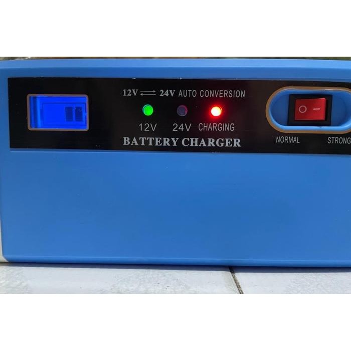 Charger Accu 12V 24V 10A Cas Aki 10 Ampere Otomatis