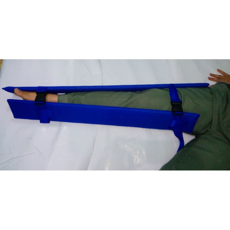 Spalk kaki 10cmx80cm & 1 pasang spalk dan tali & bidai kaki & bidai cidera kaki
