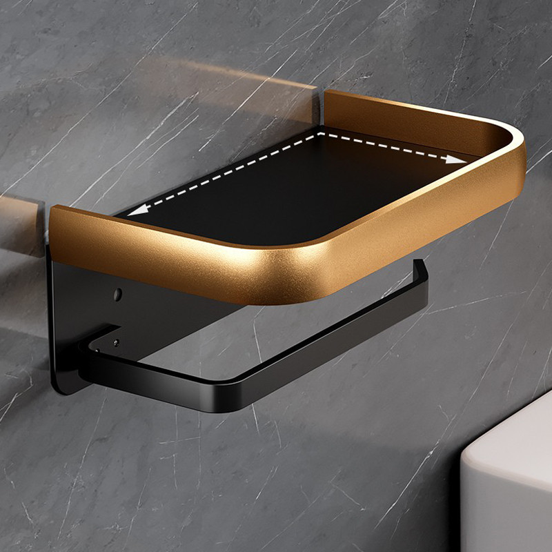 Tempat Tisu Handuk Toilet Kamar Mandi Tempat Ponsel Rak Tempat Tisu Toilet Bebas Pukulan Di Dinding 