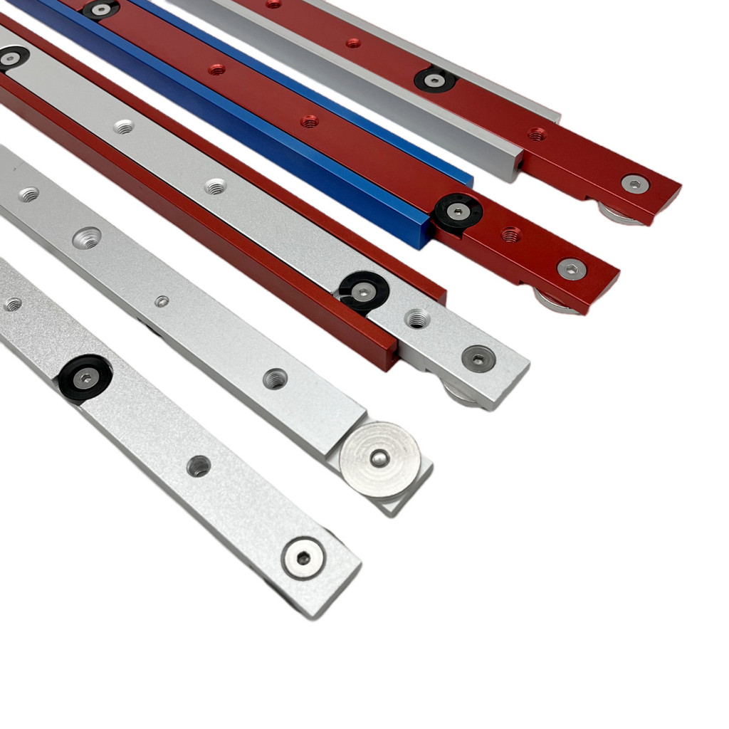 Penggeser T-track Pengerjaan Kayu Batang Pengukur Gergaji Meja Penggeser Rel Batang Miter Terbatas A