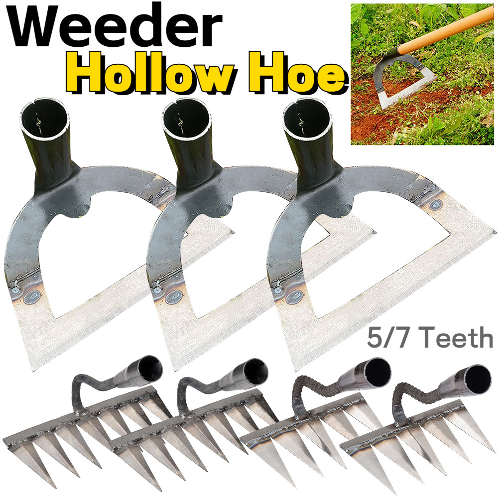2/1 Buah Alat Berkebun Hemat Tenaga Kerja Cangkul Berongga Baja untuk Menghilangkan Gulma Berkebun M