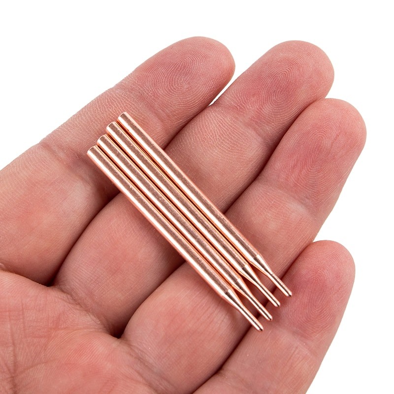 2 Buah 3Mm 18650 Tukang Las Titik Genggam Baterai Lithium Pena Las Titik Tembaga Oksida Aluminium Uj
