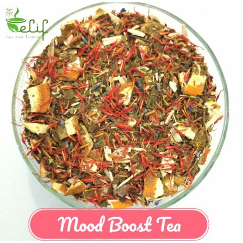 

ELIF TEA Mood Boost Tea : Yerba Mate, Siberian Ginseng, Ginkgo Leaf, Safflower [PREMIUM]