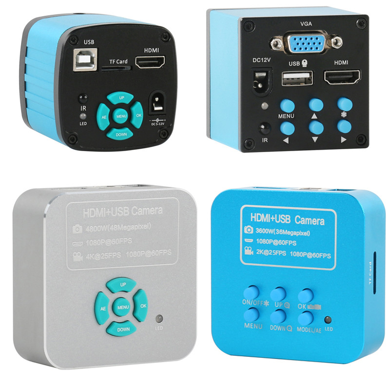 1080P 2K 4K 48MP 20MP HDMI USB VGA TF Kamera Mikroskop Video Elektronik Digital Industri untuk Mikro