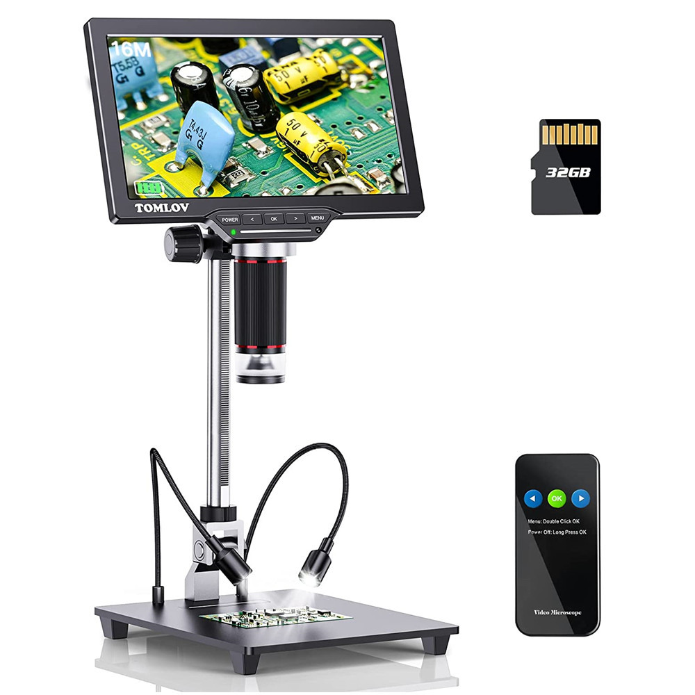 DM201 Pro 7 Inci Mikroskop Digital Definisi Tinggi Inspeksi Industri Ponsel Pemeliharaan Mikroskop E