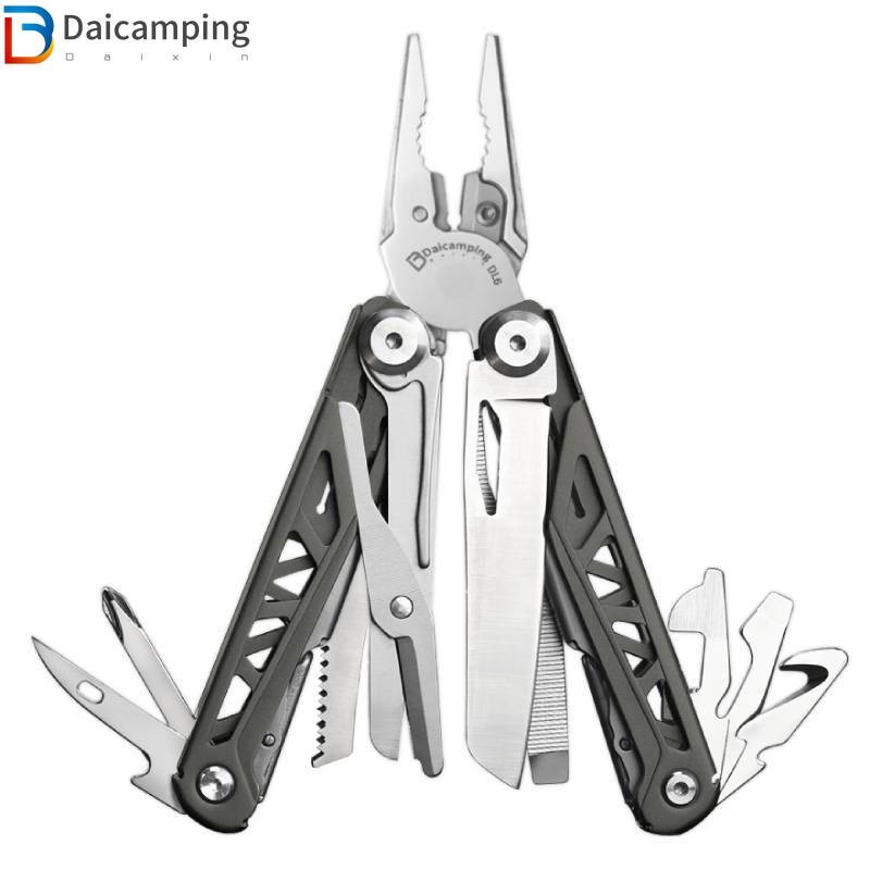 Daicamping DL6 EDC Camping HRC78K Multitool Plier Set Alat Tangan Pemotong Kawat Kabel Pisau Lipat M