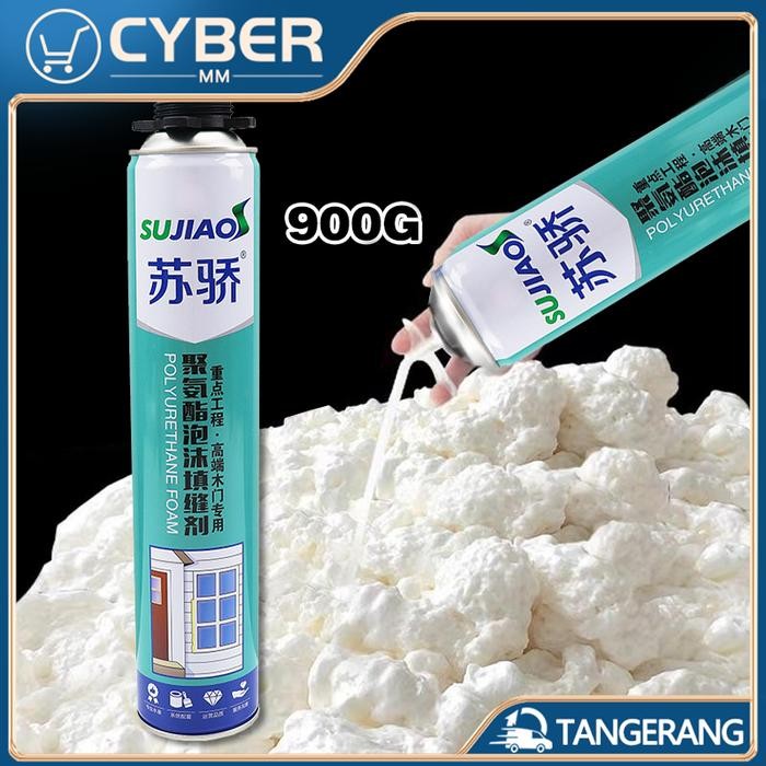 TERLARIS 900g PU Foam Spray Pengisi Celah Lubang Busa Anti Bocor Polyurethane PU Sealant Foam Spray